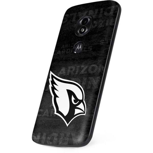 NFL Arizona Cardinals Black & White Moto E5 Play Skin